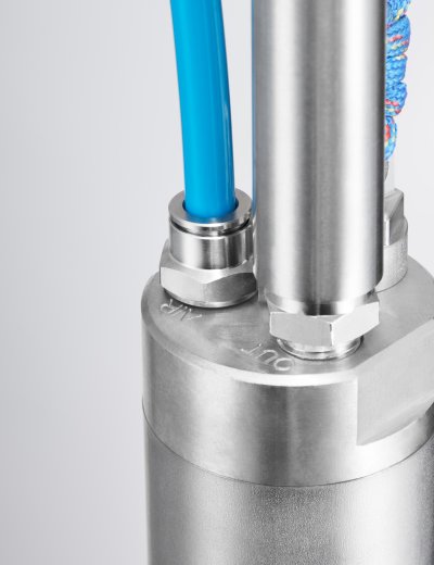 POMPA PNEUMATICA TOTAL FLUID BOTTOM INLET 2" INOX 316